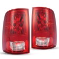 Tail Lights With Bulbs For 2009 To 2018 Dodge Ram 1500 2500 3500 Driver And Passenger Side Halogen Rear Lamp Assembly Red Lens 