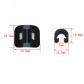 Zcargel Bike Hose Clip 10pcs Cable C-clips Brake Housing Bicycle Guide Clamps Aluminum Alloy Clamp Organizer For Derailleur