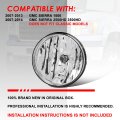 Auto Dynasty Oe Style Clear Bumper Driving Fog Light Lamps W Wiring Harness Compatible With Gmc Sierra 1500 2500hd 3500hd 07-14