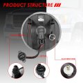 Auto Dynasty Oe Style Clear Bumper Driving Fog Light Lamps W Wiring Harness Compatible With Gmc Sierra 1500 2500hd 3500hd 07-14