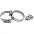 Hose Clamps Assortment Stainless Steel 8-10mm 27-51mm 4 Pcs 