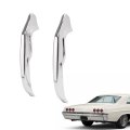 Left Right Rear Bumper Guards For 1965 Chevrolet Bel Air Biscayne Impala Steel Chrome Silvery 