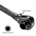 16 X 18mm Hexagon Scaffold Podger Ratchet Spanner Point Ratcheting Socket Wrench Tool With Black Oxide Finish 12 6 In Long 2