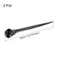 16 X 18mm Hexagon Scaffold Podger Ratchet Spanner Point Ratcheting Socket Wrench Tool With Black Oxide Finish 12 6 In Long 2