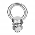 Uxcell Lifting Eye Bolt 1 Set M14x25mm With Nut Washer 304 Stainless Steel Shoulder Ring For Hanging Item