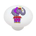 Circus Elephant Decorative High Gloss Ceramic Drawer Knob 