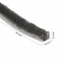 Uxcell Self Adhesive Brush Seal Weather Stripping 1 4 X 49ft Door Strip For Sliding Sash Window Wardrobe Gray