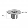 Uxcell M10 T-nuts 12pcs Carbon Steel Tee Nuts Round Base Weld 12mm Height Through Hole Flange Insert Female Thread Plate