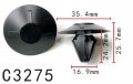 Autobahn88 Modus Hog Ring Clip Rear Axle Undertray Compatible With Renault Laguna Clio Iii Oem 7703077470 Pack Of 20