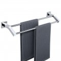 Alise Bath Double Towel Bars Racks For Bathroom Lavatory Wall Mount Holder Heavy Duty Sus304 Stainless Steel Hanger Rail 