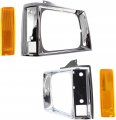 Evan Fischer Headlight Door Kit For 1982-1990 Chevrolet S10 Fits 1987-1990 Blazer With Corner Light Gm2513121 Gm2512121 