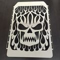 Chrome Skull Flame Radiator Grille Cover Stainless For Kawasaki Vulcan Vn 1500