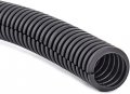 Electriduct 3 4 Wire Loom Polypropylene Slit Corrugated Flexible Conduit Split Cable Sleeve 100 Feet Black 