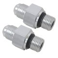 6an Male Flare To 1 4 In Npsm Transmission Cooler Line Fittings Adapters 2 Pack For Th350 Th400 700r4 4l60e 200 4r Tr6060 Aod