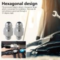 6an Male Flare To 1 4 In Npsm Transmission Cooler Line Fittings Adapters 2 Pack For Th350 Th400 700r4 4l60e 200 4r Tr6060 Aod