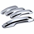 Uframe Compatible With 2014-2016 Gmc Sierra Chrome Door Handle Cover 4d Tailgate Towing Mirror Combo Kit No Passenger Keyhole