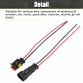 X Autohaux 5 Pair 16awg 2 Pins Way Car Auto Waterproof Electrical Connector Plug Socket Kit With Wire