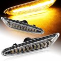 Eparts Euro Style Full Led Front Fender Side Marker Light Turn Signal Lamp Assembly Replacement For 2006-2011 Bmw 3-series E60