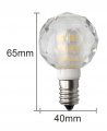 Jcking Pack Of 4 5w E12 Led Lamp Smd 2835 Golbe Leds Ac 110v-130v Warm White 2500k 500 Lm 50w Incandescent Replacement Light