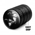 Ducks Illustration Valve Stem Caps For Tire Rim Wheel Aluminum Black