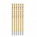 Uxcell High Speed Steel Straight Shank Twist Drill Bit Fully Ground Titanium Coated 1 5mm Diameter 40mm Total Length 18mm 6 Pcs