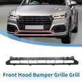 Front Lower Hood Bumper Grille For Audi Q5l 2018-2020 Kidney Grill Black