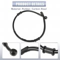 X Autohaux 1 Set 55cm 21 65 Motorcycle Braided Brake Clutch Oil Hoses Line Pipe Throttle Gas Fuel Black For Atv Dirt Bike