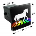 Unicorn Crossing Rainbow Tow Trailer Hitch Cover Plug Insert