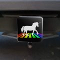 Unicorn Crossing Rainbow Tow Trailer Hitch Cover Plug Insert