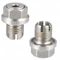 X Autohaux 1 Set M14 1-1 5 15mm Oversize Piggyback Oil Drain Plug Stainless Steel Self Tapping Pan Thread Repair Kit For Car