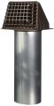 Deflecto Dryer Vent Hood Assembly Brown 
