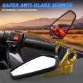 Mictuning Cnc Motorcycle Mirrors 7 8 22mm Bar End Rear View Compatible With Most Honda Grom Yamaha Kawasaki Ducati Suzuki And