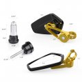 Mictuning Cnc Motorcycle Mirrors 7 8 22mm Bar End Rear View Compatible With Most Honda Grom Yamaha Kawasaki Ducati Suzuki And