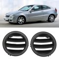 Car Air Conditioning Vent Grille 1 Pair Left And Rirht Round Louvered Dash Replacement Oe 20468068879116 20468067879116