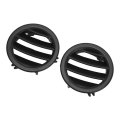 Car Air Conditioning Vent Grille 1 Pair Left And Rirht Round Louvered Dash Replacement Oe 20468068879116 20468067879116