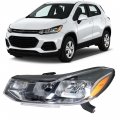 Headlight Assembly Compatible Replacement For 2017-2019 Chevy Trax Ls Lt Premier Factory Halogen Type Headlights W Amber Corner 