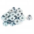 A15040300ux0037-dm T-nut Tee Nut Fixing Zinc Plated 4 Prongs 3 8 -16 X 1 2 Size Pack Of 20 