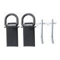2 Pcs Stake Pocket D Ring 1 Hook Working Load 5400lbs Replacement For Utility Trailers And Flatbed Trucks 