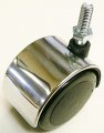 Oajen 2 50mm Chrome Caster Pack Of 4 M10-1 5 X 25mm Metric Threaded Stem 