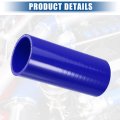 Uxcell 2 25 Id 6 Length 4-ply Reinforced High Temp Straight Coupler Silicone Reducer Hose Blue For Car Intercooler Intake