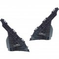 Rear Bumper Bracket Pair For Toyota Yaris 2007 To 2012 Driver And Passenger Side Support Plastic Sedan To1132111 To1133111 
