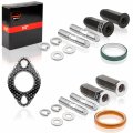 1pz Exhaust Bolt And Gasket For Gy6 50 Cc 70cc 90 110cc 125 150cc Scooters Atvs Go Karts Black Silver 