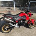 Minho 6061 High Strength Aluminum Alloy Motorcycle Footpegs Assembly Left Side Fit For 2013-2016 Honda Grom Msx 125 Sf