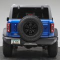 Ford Bronco In 3d On Silver Real 3k Carbon Fiber Finish Abs Plastic License Plate Frame