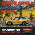 Hecasa Rear Led Side Marker Light For 2007-2015 Mini Cooper R55 R56 R57 R58 R59 R60 R61 Fender Bumper Lamps 2 Pcs Smoke Lens