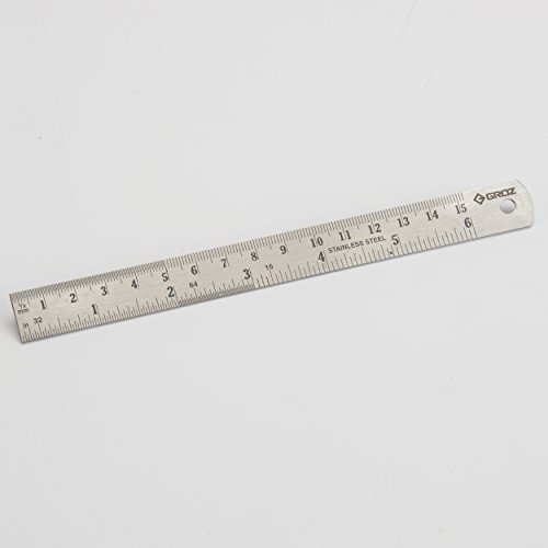 6 150mm Stainless Steel Cabinetmakers Rule
