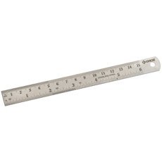 6 150mm Stainless Steel Cabinetmakers Rule