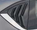 Autophoton For Mazda Cx-5 Cx5 2017-2020 Glossy Black Rear Window Louver Shutter Cover Trim 2pcs Car Accessories