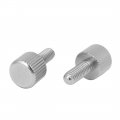 Uxcell Computer Pc Case M4 X 10mm Stainless Steel Flat Head Knurled Thumb Screw 15pcs