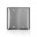 Leviton Sl23 C-series 2-gang Blank Type 430 Stainless Steel 1 Count Pack Of 